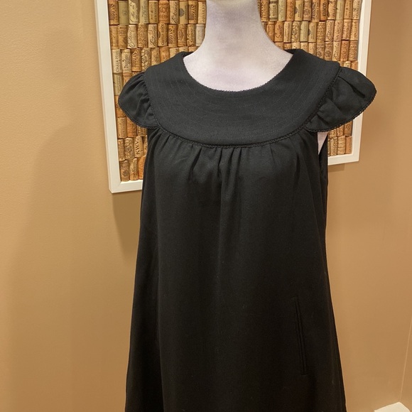 NWT.  Nave Black Flowy Wool & Cashmere Blend Dress - Picture 2 of 15